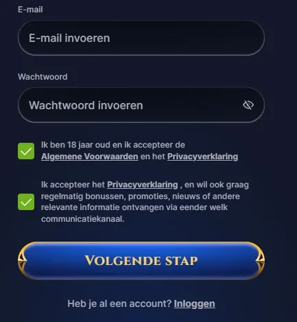 cazeus casino registratie